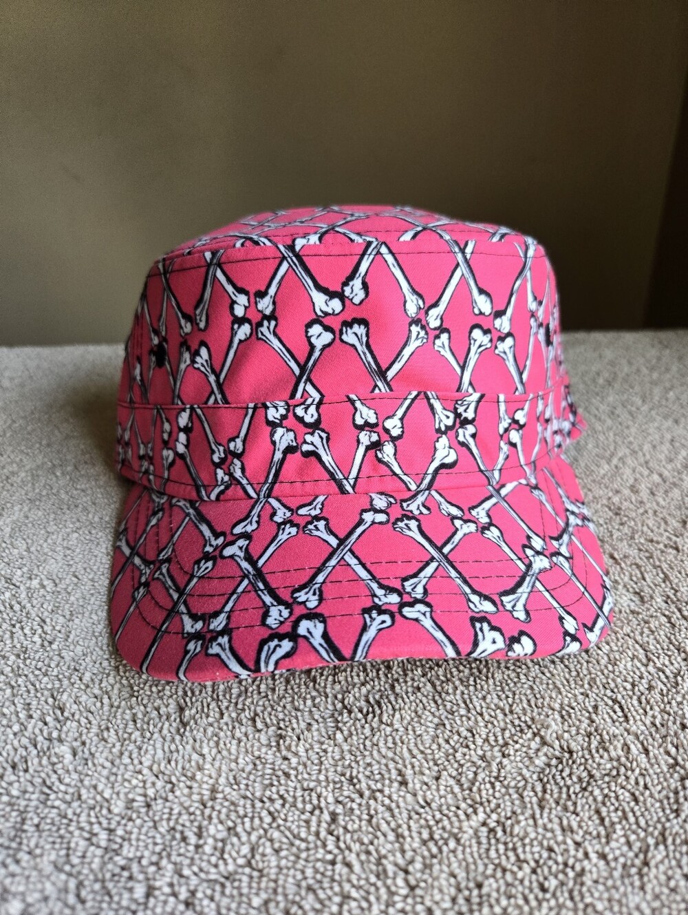 NEW ERA x JEREMY SCOTT 5 PATROL HAT CAP FITTED * ARGYLE BONES * Sz.L